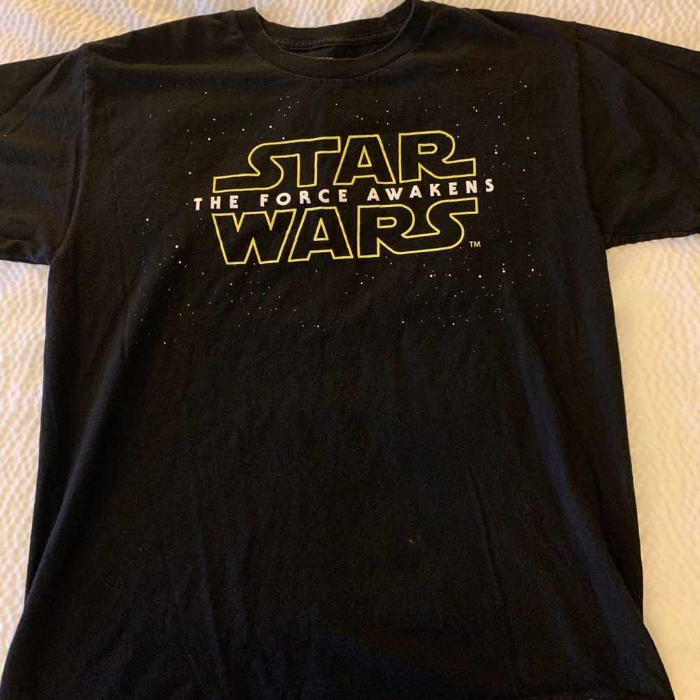 Men’s Star Wars Force Awakens T-shirt - Size Large - Black - Movie Tee - Shirt